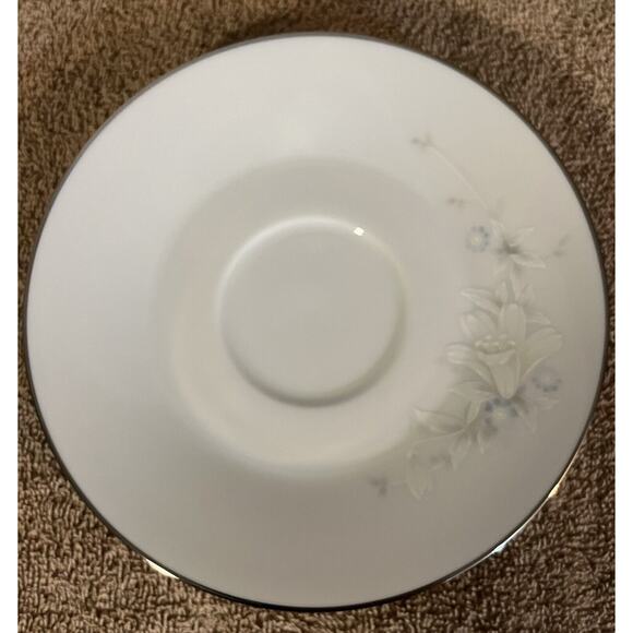 3 Noritake 3132 Cache Pot Footed Cup & Saucer Sets + 1 Cup Platinum Trim RARE - Picture 8 of 10